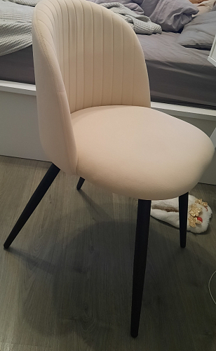 Стул на металлокаркасе Gabi 1 light purple / black фото покупателя 697