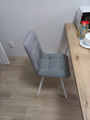 Стул на металлокаркасе Чилли черный / зеленый фото покупателя 1429