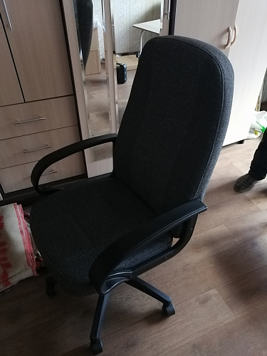 Компьютерное кресло CH747 коричневый, экокожа фото покупателя 8