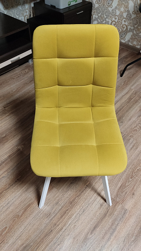 Стул на металлокаркасе Чилли зеленый / белый каркас фото покупателя 200