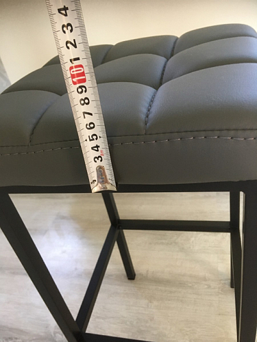 Барный стул Лофт микровелюр катания блэк / черный матовый фото покупателя 303