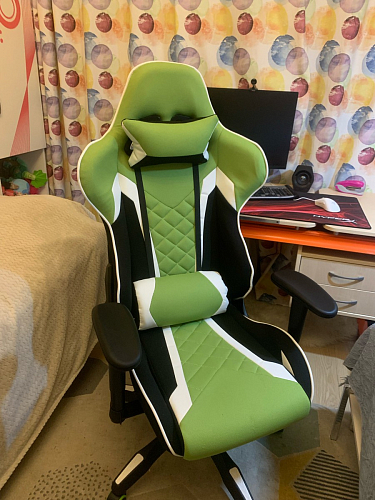 Компьютерное кресло Prime черное / синее фото покупателя 10