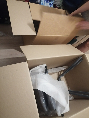 Стол Форли бетон / черный матовый фото покупателя 60