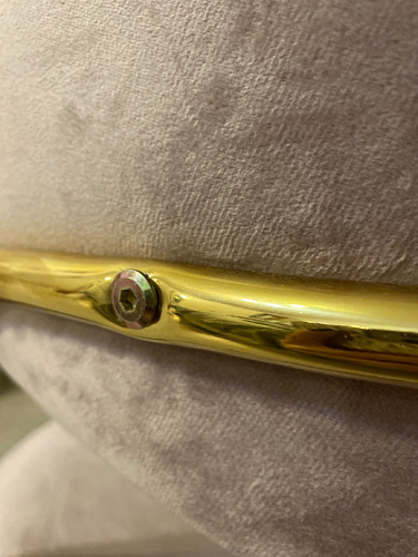 Стул на металлокаркасе Kamelia голубой / голубой / золотой фото покупателя 22