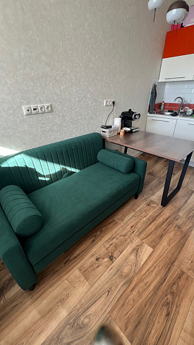 Деревянный стол Лота Лофт 140х80 дуб крафт табачный / черный матовый фото покупателя 755