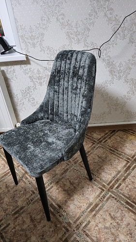 Стул на металлокаркасе Kora dark gray / black фото покупателя 403