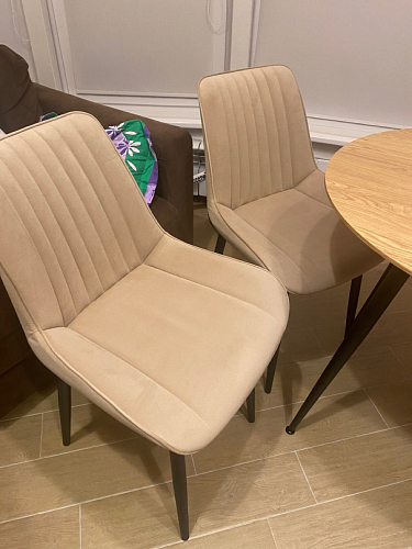 Стул на металлокаркасе Седа К кирпичный / черный фото покупателя 23