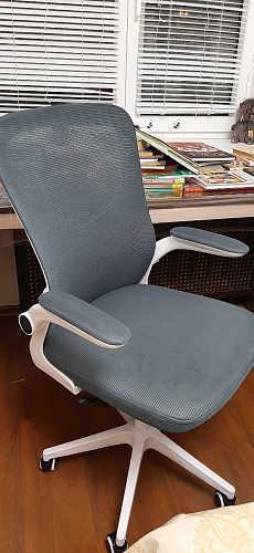 Компьютерное кресло Konfi light gray / blue / white фото покупателя 71