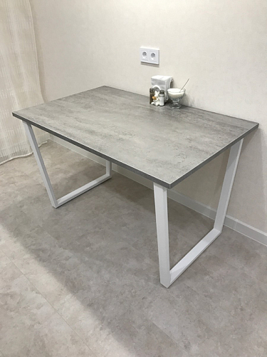 Стол Лота Лофт 120 32 мм бетон / черный матовый фото покупателя 56