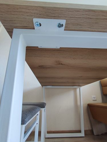 Деревянный стол Барон О 200 х 90 белая пленка шагрень / белый фото покупателя 40