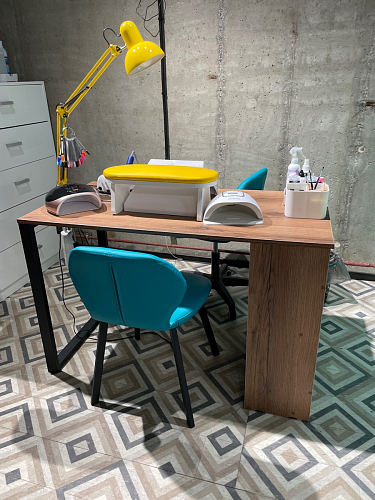 Письменный стол Битти Лофт 116х60х75 креатель / черный матовый фото покупателя 68