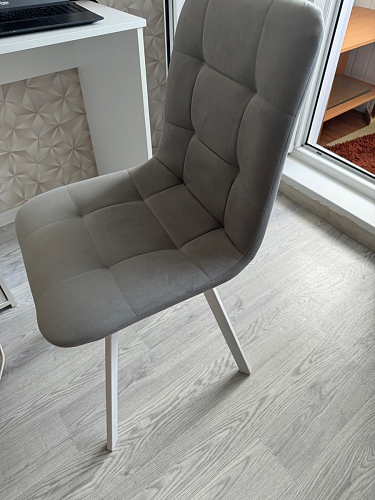 Стул на металлокаркасе Чилли К черный / зеленый фото покупателя 352