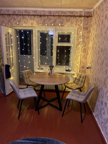 Стул на металлокаркасе Челси бежевый / черный фото покупателя 66