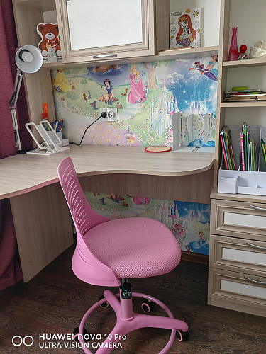 Компьютерное кресло Kiddy салатовое ткань (сетка) фото покупателя 22