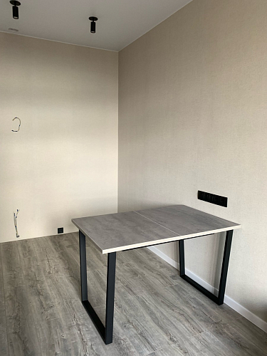 Деревянный стол Лота Лофт 140х80 черный матовый / бетон светлый фото покупателя 616