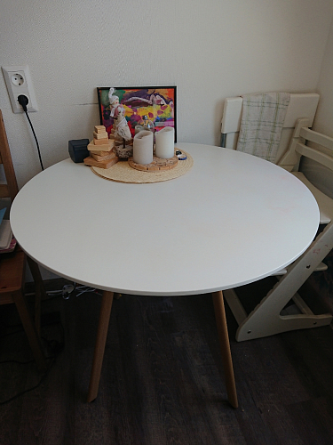 Стол Skandi 90 белый фото покупателя 4