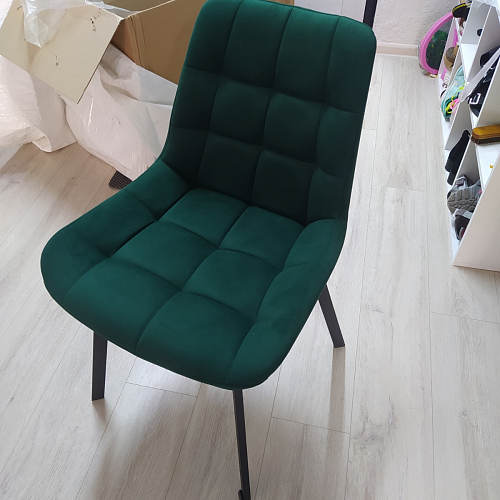 Стул на металлокаркасе Челси бирюзовый / черный фото покупателя 65