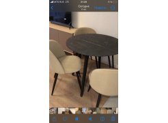 Стул на металлокаркасе Gabi 1 бежевый / черный с серебряными наконечниками фото покупателя 352