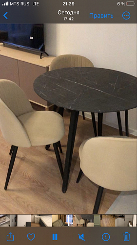 Стул на металлокаркасе Gabi gray / black фото покупателя 352