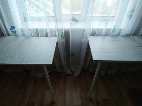 Стол Тринити Лофт 120 32 мм бетон / черный матовый фото покупателя 556