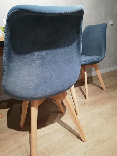 Стул Bonuss blue / wooden legs фото покупателя 88