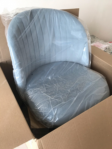 Стул на металлокаркасе Gabi 1 темно-серый / черный фото покупателя 213