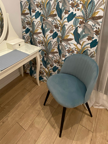 Стул на металлокаркасе Gabi 1 beige / black фото покупателя 848