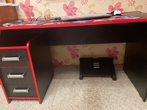 Тумба Ханна черная / красная  - Уцененный экземпляр фото покупателя 141