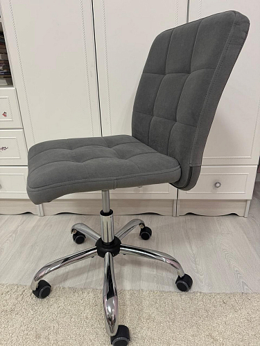 Компьютерное кресло Fiesta/Фиеста флок серый 29 фото покупателя 27