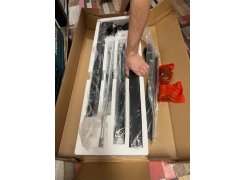 Компьютерный стол Маркос 140х80 голубой / черный фото покупателя 47