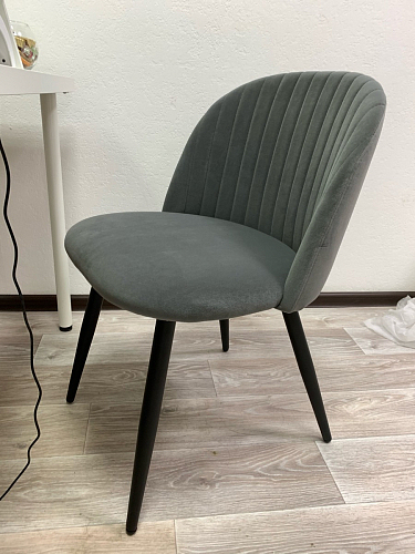 Стул на металлокаркасе Gabi 1 light purple / black / gold фото покупателя 333