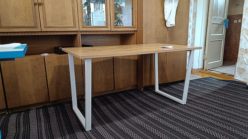 Деревянный стол Лота Лофт 140х80 дуб крафт табачный / черный матовый фото покупателя 476