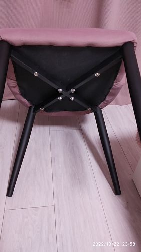 Стул на металлокаркасе Kora light blue / white фото покупателя 440