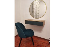 Стул на металлокаркасе Gabi 1 бежевый / черный с серебряными наконечниками фото покупателя 595