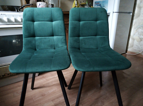 Стул на металлокаркасе Чилли К кирпичный / черный фото покупателя 300