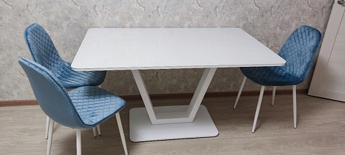 Стул на металлокаркасе Capri голубой фото покупателя 9