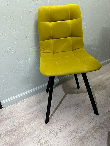 Стул на металлокаркасе Чилли черный / зеленый фото покупателя 439