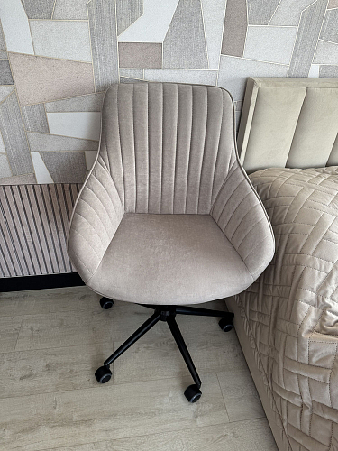 Компьютерное кресло Dublin/Дублин хром / вельвет серый фото покупателя 23