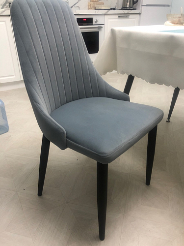 Стул на металлокаркасе Kora light blue / white фото покупателя 458