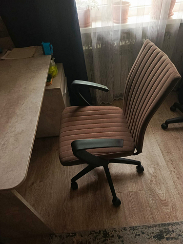 Компьютерное кресло Spark флок коричневый 6 фото покупателя 2