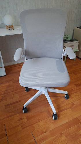 Компьютерное кресло Konfi light gray / blue / white фото покупателя 197