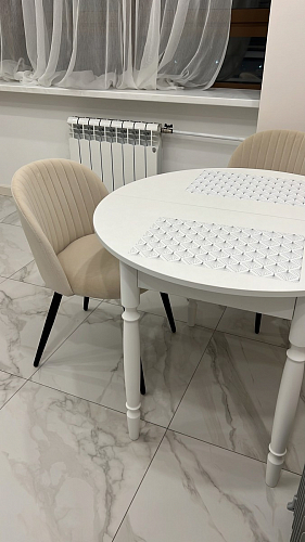 Стул на металлокаркасе Gabi 1 light purple / black / gold фото покупателя 18