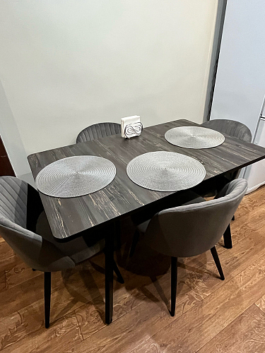 Стул на металлокаркасе Gabi latte / gold / black фото покупателя 845