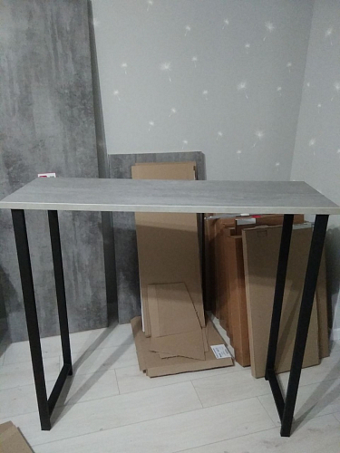 Барная стойка Дилан Лофт 120х60х110 бетон фото покупателя 41