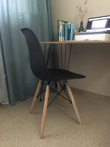 Пластиковый стул Eames PC-015 желтый фото покупателя 230