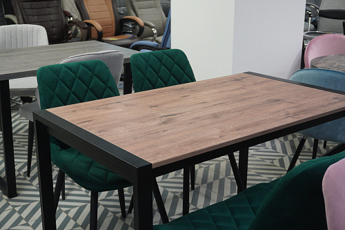 Стол Центавр дуб галифакс / черный матовый из шоурума 1