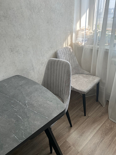 Стул на металлокаркасе Kora gray / black фото покупателя 387