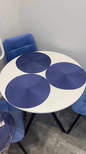 Стул на металлокаркасе Чилли К светло-серый велюр / черный каркас фото покупателя 898