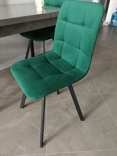 Стул на металлокаркасе Чилли синий / белый фото покупателя 1507