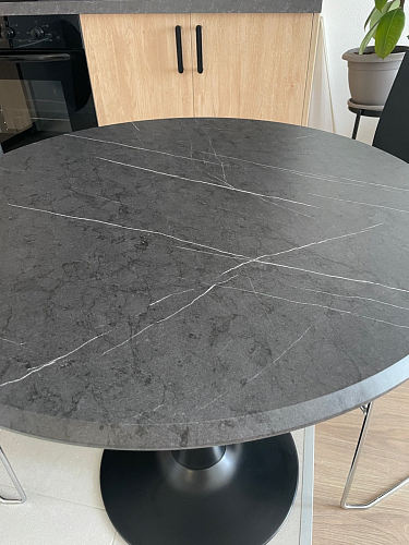 Стол Тулип 90х73 дуб вотан / белый  - Уцененный экземпляр фото покупателя 19